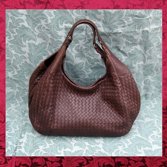 EUC Bottega Veneta Intrecciato Brown Leather Hobo/Shoulder bag - Picture 1 of 16